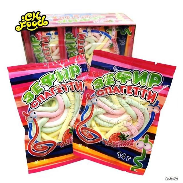 Halal Colorful Soft Noodle Marshmallow