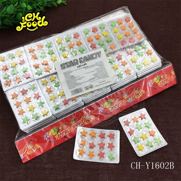 chfood star shape compresse pressed candy tablet candy