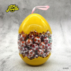 Halal Sweet Football Shape Crispy Sugar Coated Chocolate Ball In Egg Jar