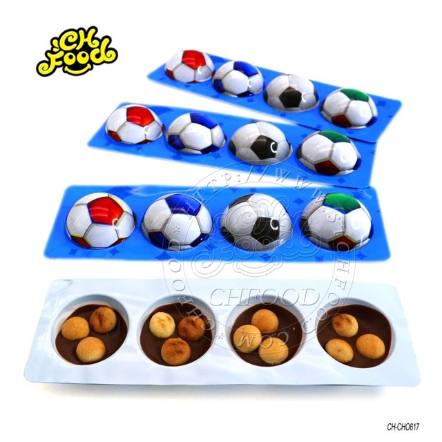 Halal 4 In 1 Football Chocolate Jam With Biscuits