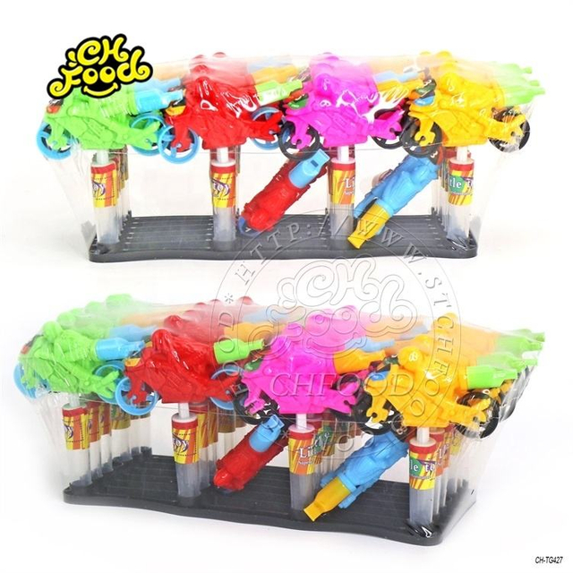 Chinese Plastic Motorcycle With Whistle Toy Candy