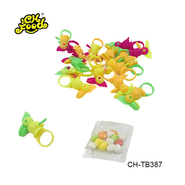Funny Birds Ring Toy Candy In Bag