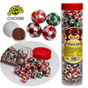 Wholesale and OEM Football Shape Sugar Coated Chocolate Ball Custom Chocolate Sweet Candy