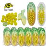 Hot Selling Corn Shape Pressed Candy Fruit Flavor Puffed Candy
