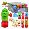 Plastic Jumping Music Candy Bouncing BB Cartoon Animal Toys Cany