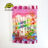 Halal Fruit Flavor Long Stick Twisted String Rope Marshmallow OEM Cotton Candy Sweets Snack