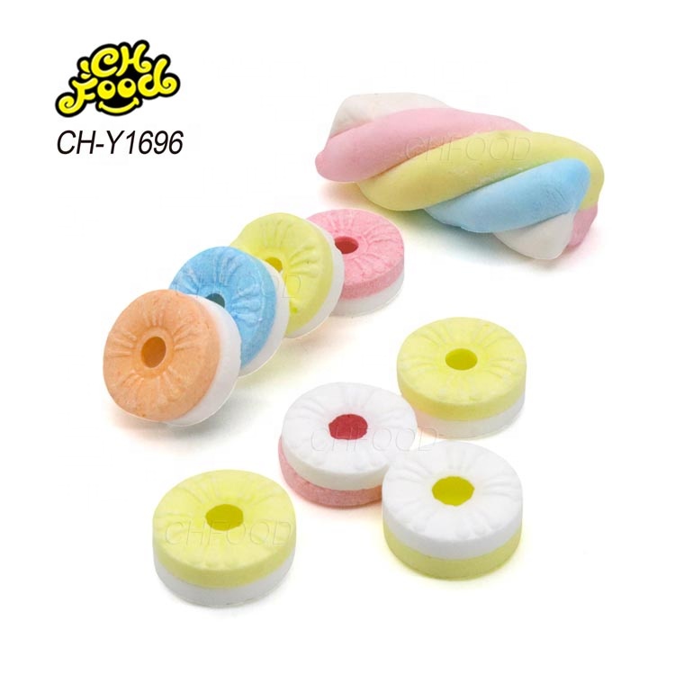 New Hot Selling Airplane Shape Candy Toy for Kids Wholesale OEM Small Twist Marshmallow with Whistle Tablet Candy