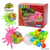 Wholesale and OEM Spider Plastic with Square Chewing Gum for Children Custom Boy's Candy Toy Halal