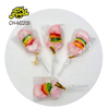 Custom Cheap Halal New Heart Shape Marshmallow with Hamburger Gummy Candy Valentine's Day Candies Fruit Flavor Cotton Candy