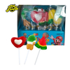 Assorted Sweet Watermelon Shape Lollipop Funny Fruit Lollipop Hard Candy