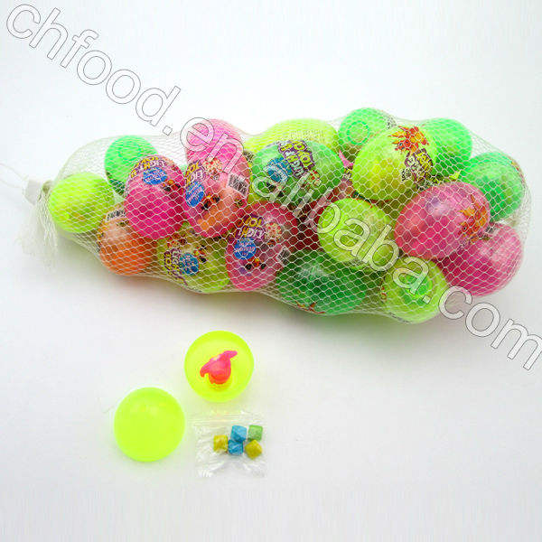 Plastic Candy Toy / Surprise Egg Toy Candy For Promotion