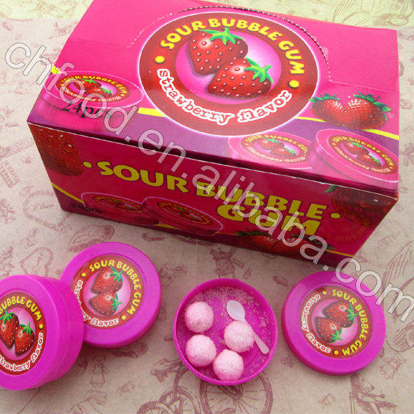 Wholesale sour grape bubble gum
