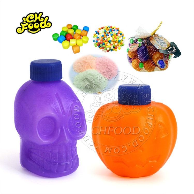 Halloween Skull Pumpkin Toy Candy Sour Powder Candy Fruit Tablet Candy