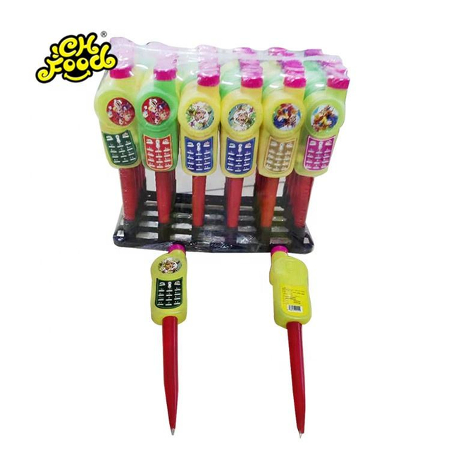 Plastic Cell Phone Pen Toys With Candy