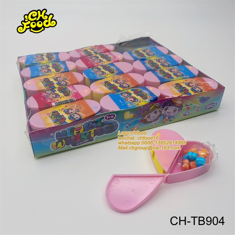 Cute Rotate Heart Shape Whistle Deform with Tablet Candy