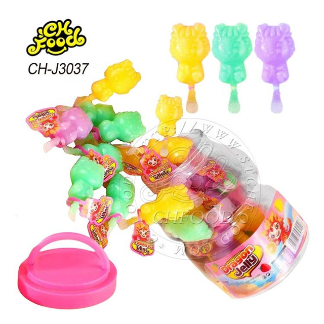 Cute Cartoon Dragon Jelly Halal Mix Fruit Flavor Jelly Candy Sweets for Children Wholesale and OEM