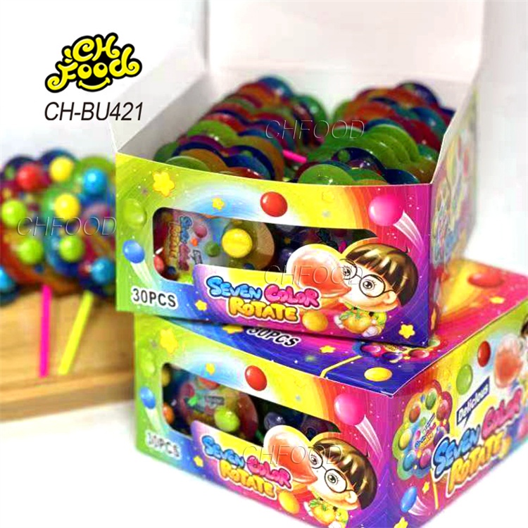 Wholesale Colorful Bubble Gum Ball Windmill Shape Toy Candy Halal Chewing Gum for Kids