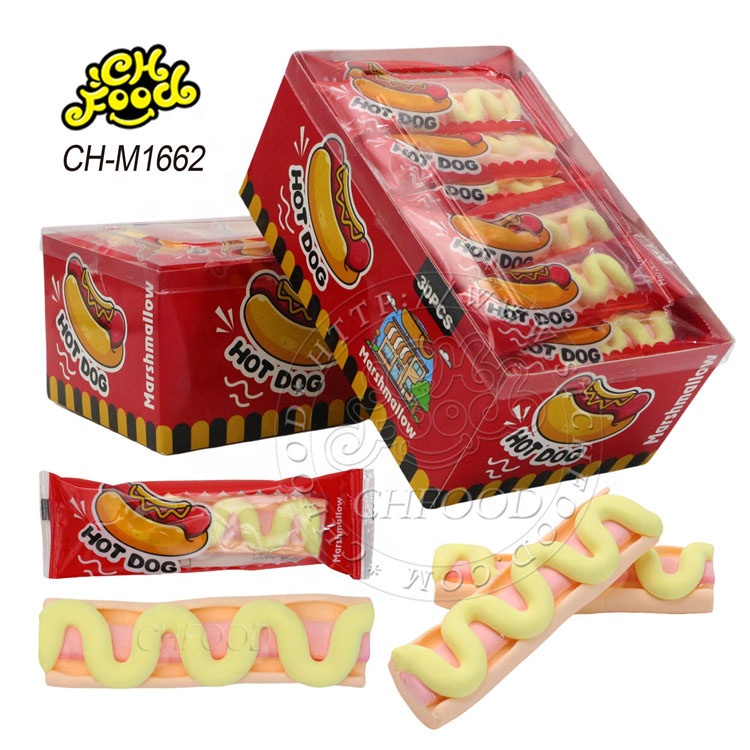 Hot Dog Marshmallow Candy Sweets Halal Candy Wholesale and OEM