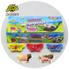 OEM Halal Candy 3in1 Choco Milk and Strawberry Flavor Butterfly Shape Chocolate Jam for Kids