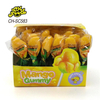 Halal 3D Sugar Coated Mango Shape Gummy Jelly Candy Lollipop Wholesale and Custom China Sweets Candy Snack