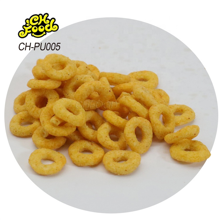 Wholesale Savory and Crispy Cheese Rings Puffed Food Snack Halal for Kids