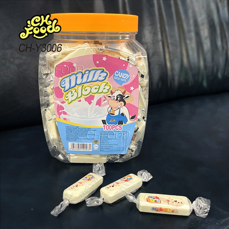 OEM Milk Chocolate Strawberry Flavour Bar Tablet Pressed Candy