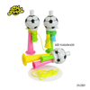 Plastic Football Fans Cheering Trumpet Loudly Toys With Three Tube