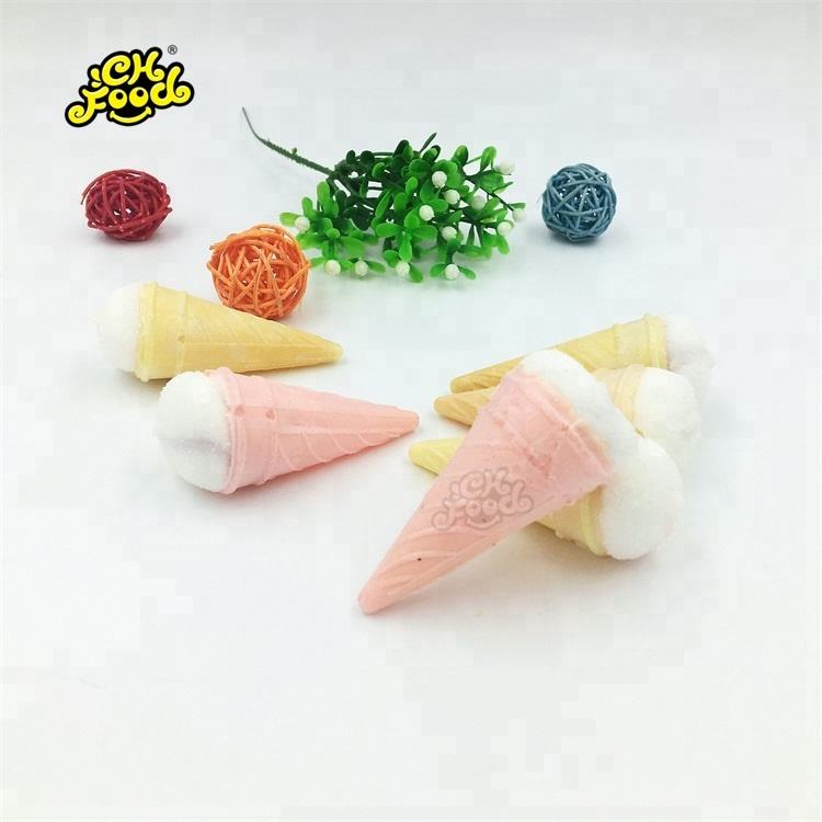 Ice Cream Shape Colorful Fruit Sugar Marshmallow