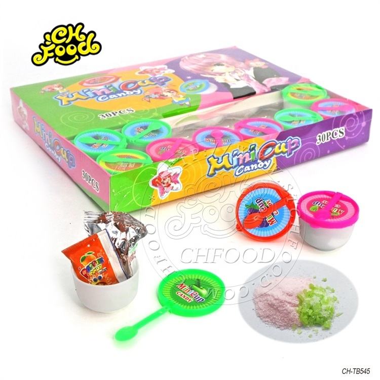 Novelty Mini Cup Toy cnady/ Sour Powder With Popping Candy