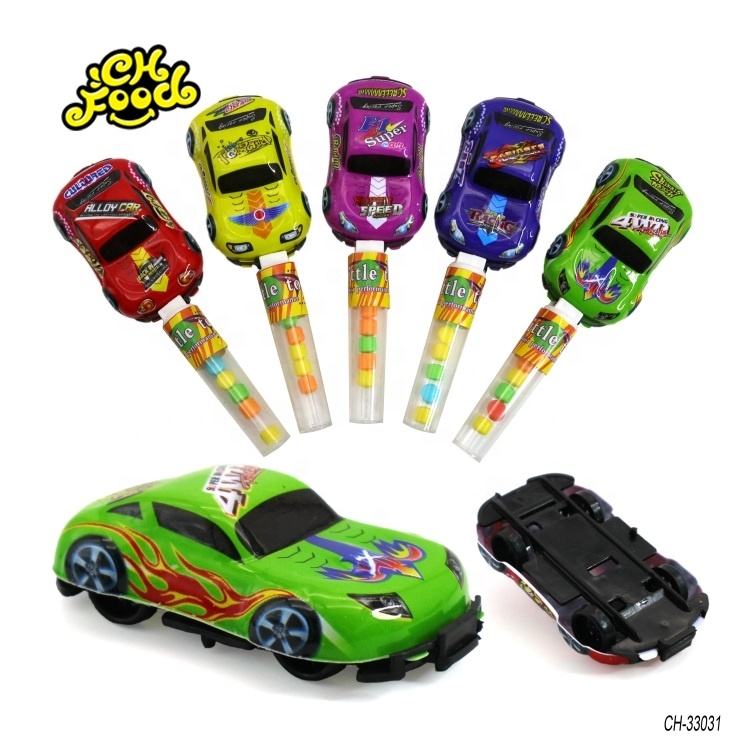 Factory Price Racing Car Toys Empty Tube For Candy