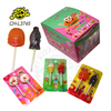 Custom Personal Label 2 in 1Doughnut Hamburger Chips Ice Cream Cola Bottle Shape Lollipop Halal Fruit Flavor Hard Candy Sweets