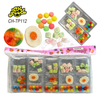 China Cheap Pizza and Fried Egg Gummy Candy with Puffed Candy and Heart Marshmallow Children's Candies