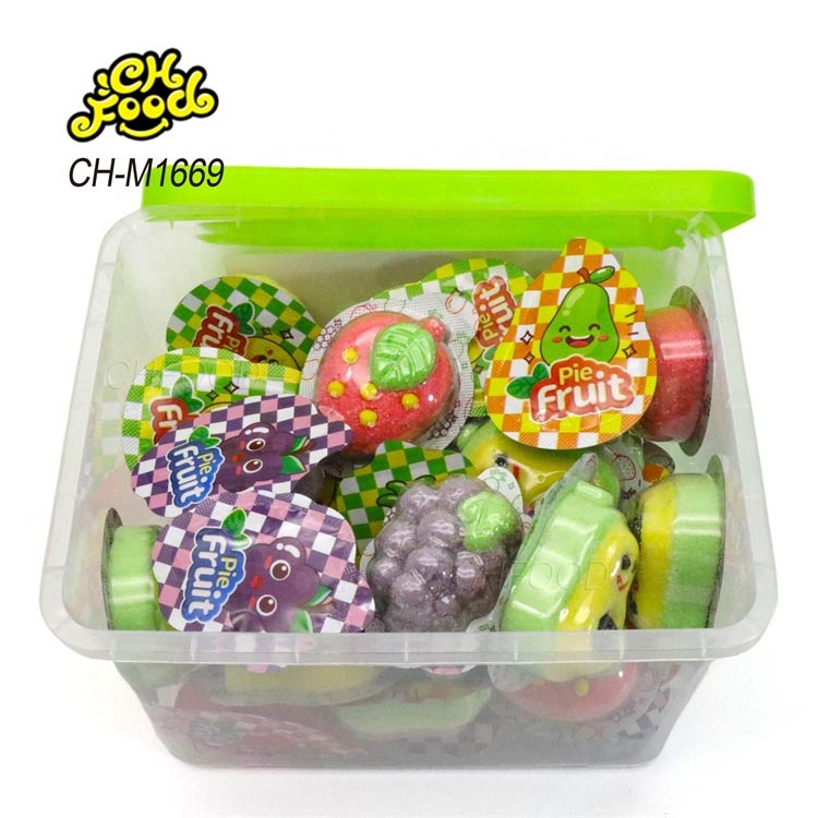 Custom Cute 3d Fruit Shaped Marshmallow Candy Wholesale and OEM Cartoon Shape Halal Sweets Cotton Candy