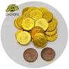 Halal Wholesale Hot Selling Golden Chocolate Coin Sweet Candy OEM Snack Food