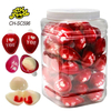 Halal Valentine's Day Heart Shape 10g 3d Cartoon Strawberry Jam Filled in Ball Gummy Candy Wholesale