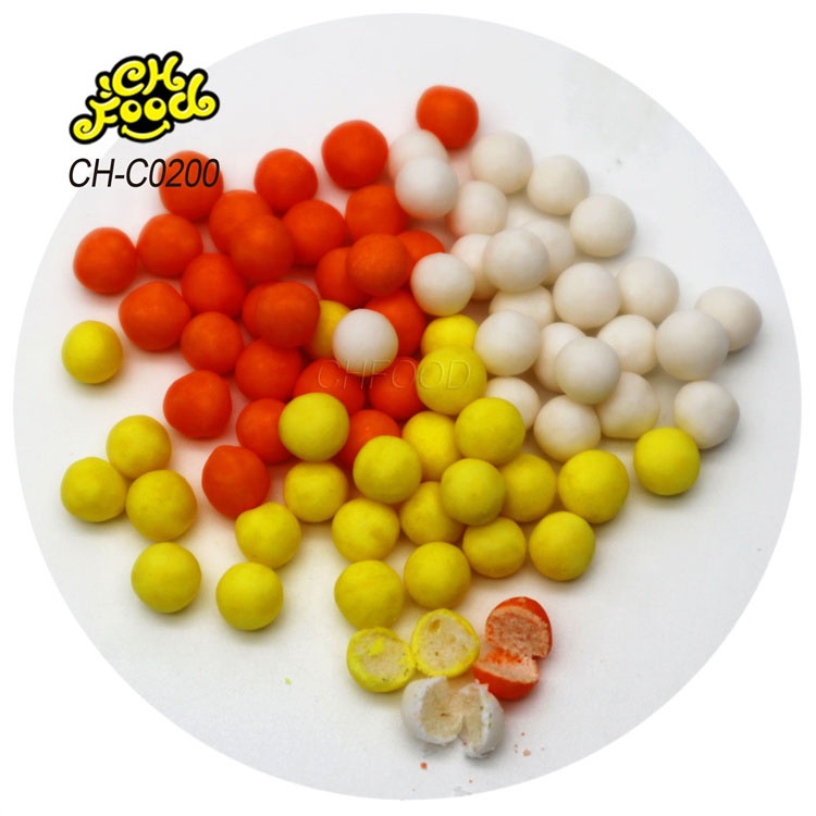 Fruit Flavor Crispy Sugar Coated Puffed Candy Stick Cheap Candy Sweets Wholesale and OEM Kids Snack Food Halal