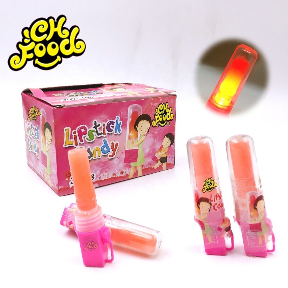 Cola Bottle LED Light Up Lipstick Lollipop Fruit Hard Candy