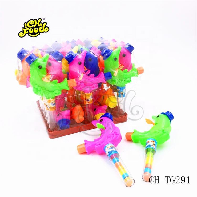 Cute Whistle Dolphin Animal Plastic Toy Candy