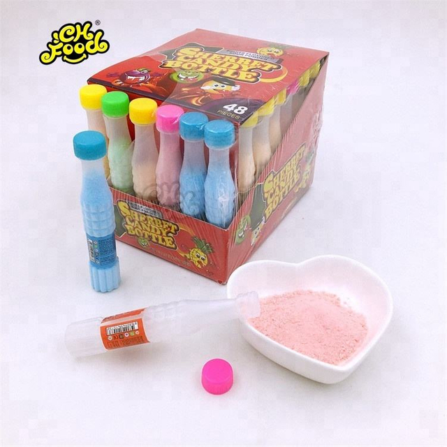 Sour Powder Candy In Cola Bottle, sweet and sour powder