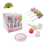 Tongue Shape Hard Candy Lollipop With Mini Ball Candy