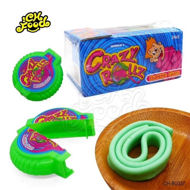 Hot Selling Crazy Roll Bubble Gum