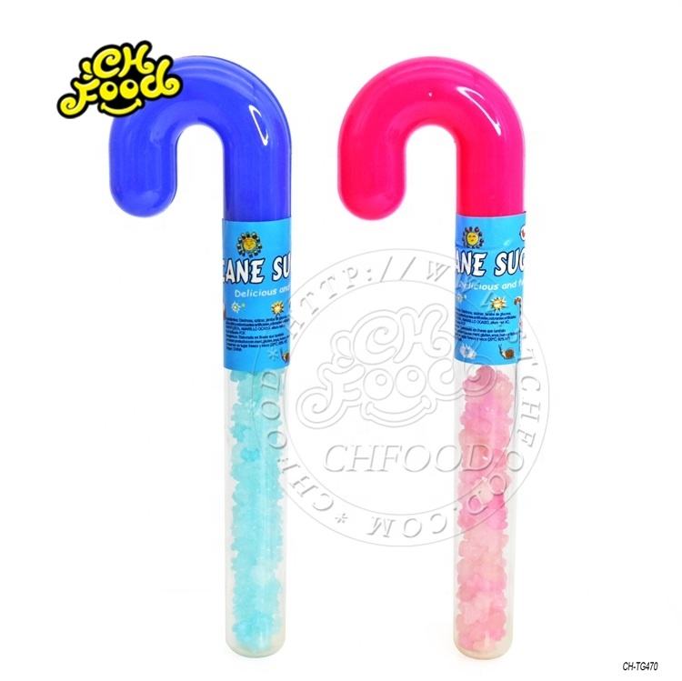 Halal High Quality Plastic Cane Toy With Little Star Candy Christmas