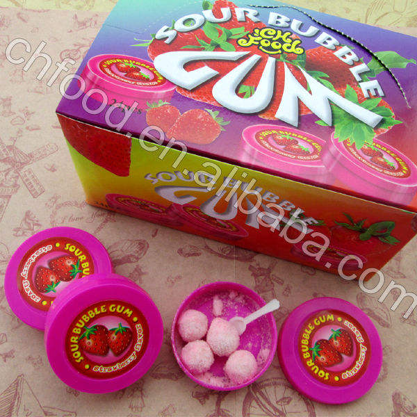 sour powder bubble gum