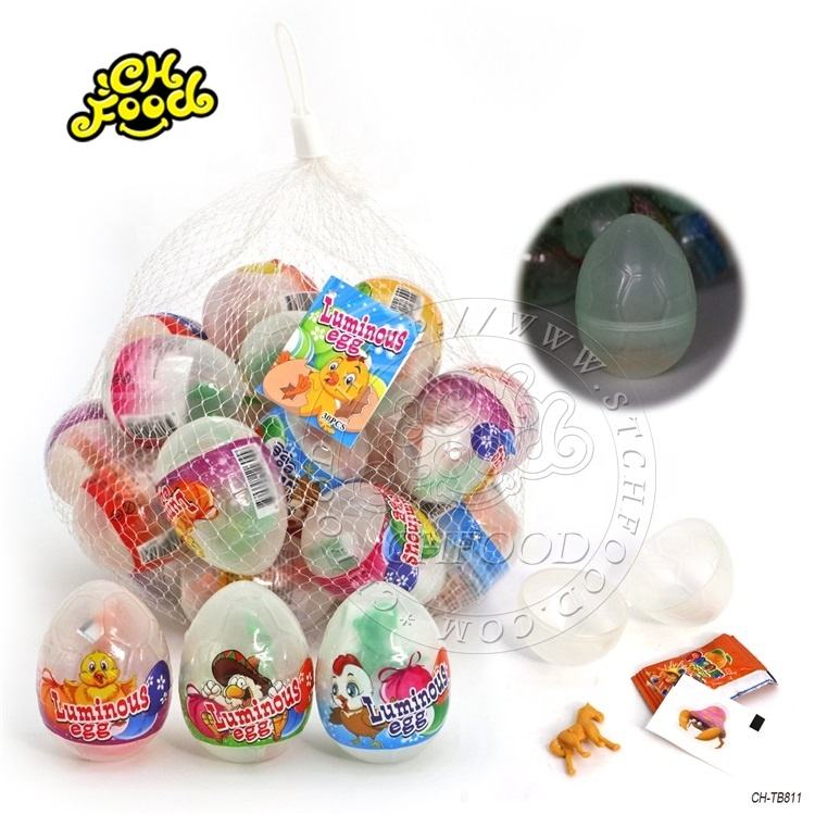 Luminous Surprise Egg Toy With Popping Candy