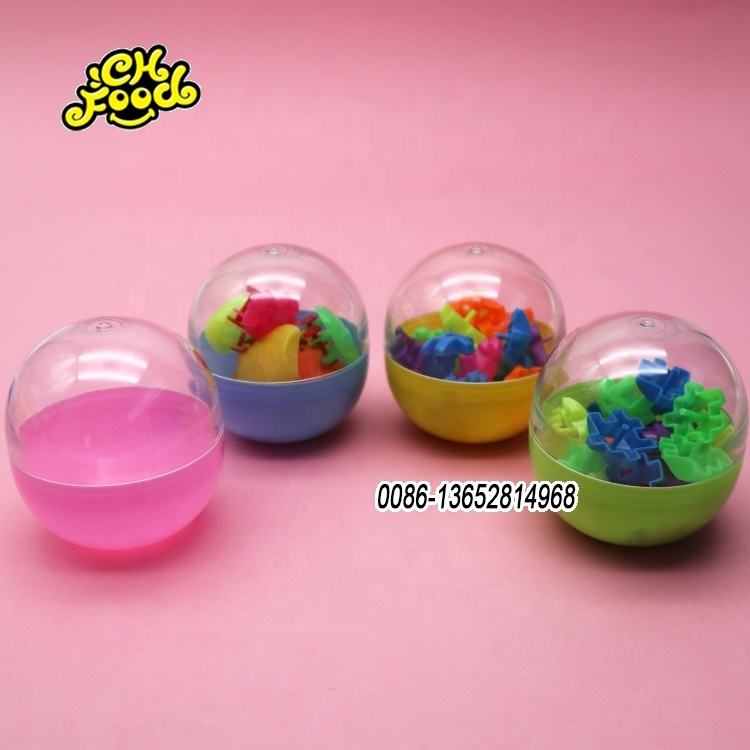 64mm Plastic Gashapon Capsule Egg Toys With Building Block Educational Toys