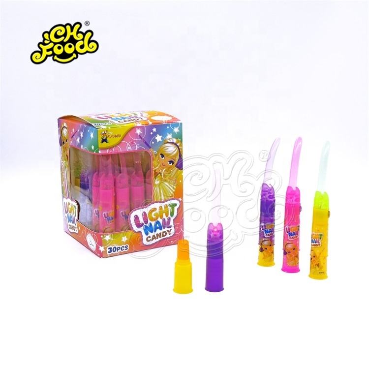 Lighting Finger Nail Toy Hard Sweet Candy