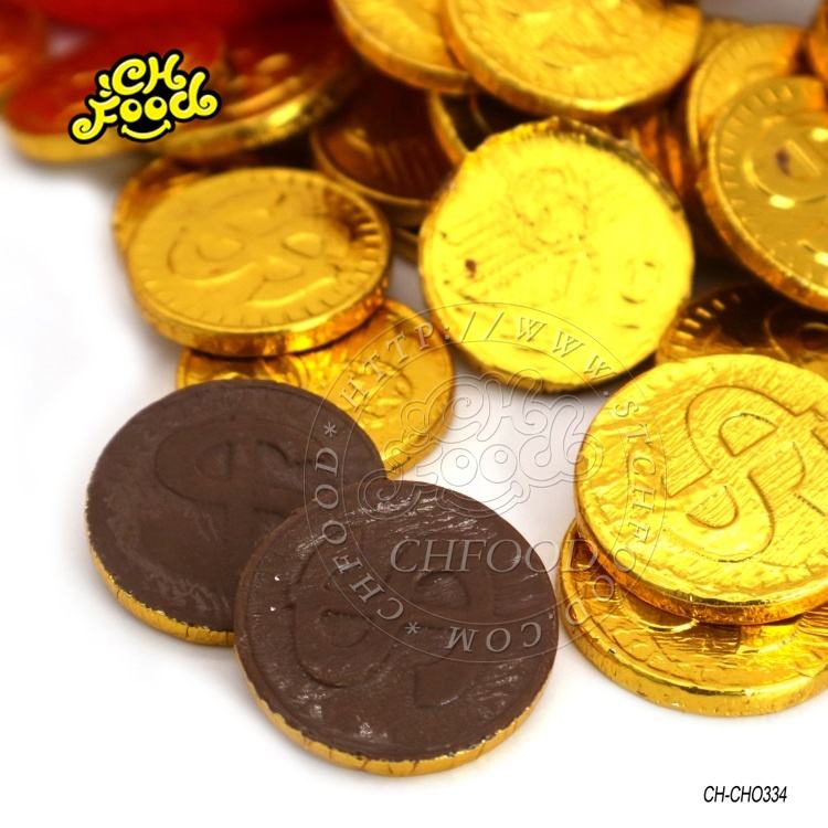 Halal Gold Coin Chocolate Coin Candy In Jar