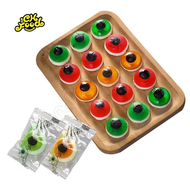 Custom Halal Eyes Shape Gummy Candy Fruit Flavor