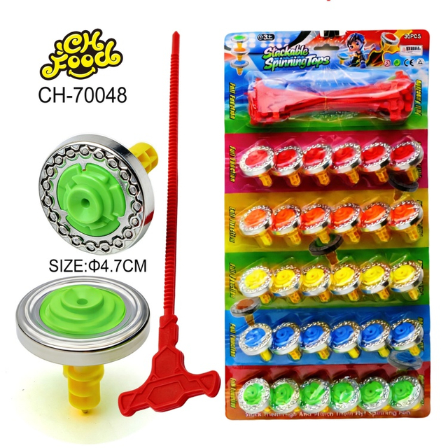 Mix Color Plastic Spinning Top Toy For Kids 